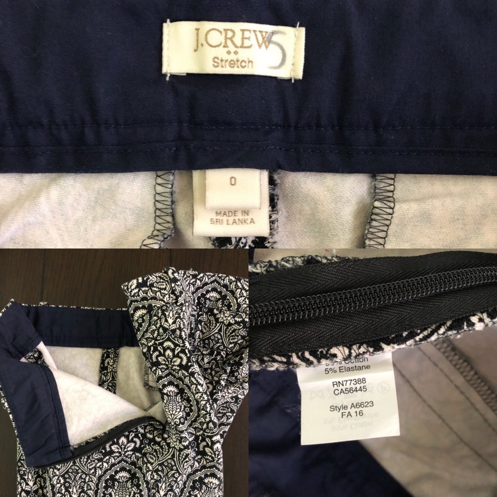 J. Crew | stretch Winnie pant floral paisley - Picture 2 of 5